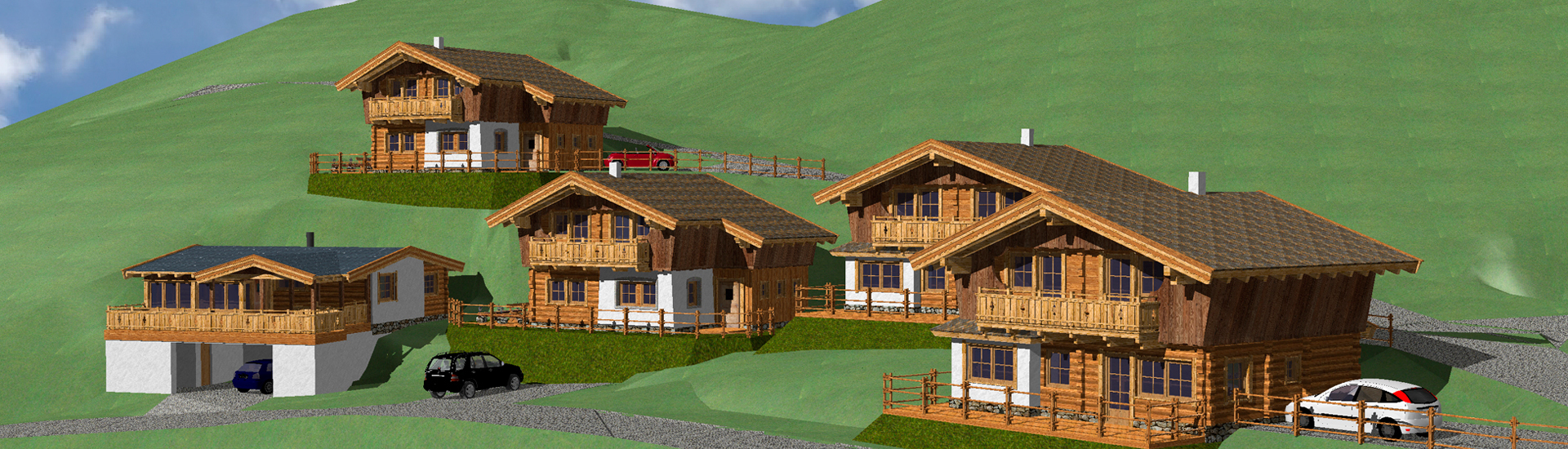 Neubau: 4 Chalets: Sonnendorf Hochkönig in Mühlbach am Hochkönig in Österreich